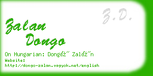 zalan dongo business card